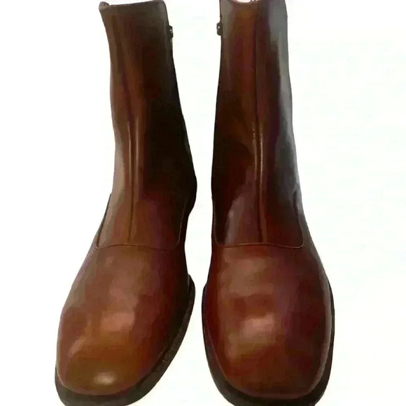 FootJoy Classics Men’s Brown Leather Dress Boots Zip Up Size 12 R main image 9